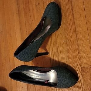 Christian Siriano Grey high heels